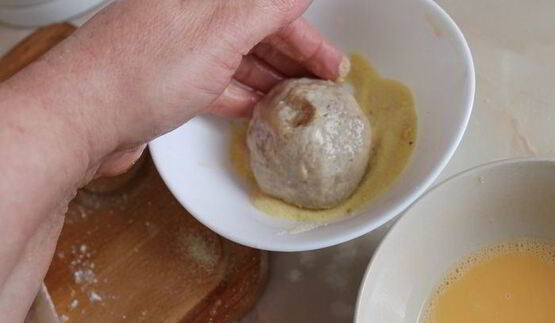 зразы с зеленым горошком и зеленью