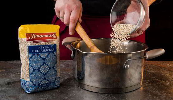 ароматная каша с лесными грибами