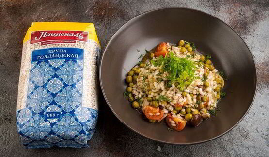 ароматная каша с лесными грибами