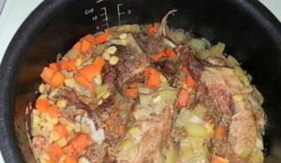 гороховая каша в мультиварке без замачивания