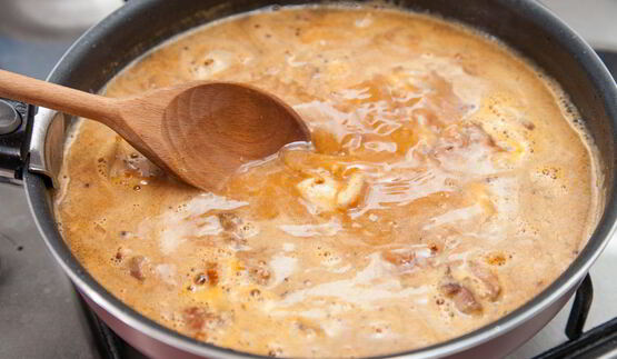 гречка по-купечески с курицей и зеленым луком