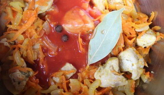 гречка по-купечески с курицей