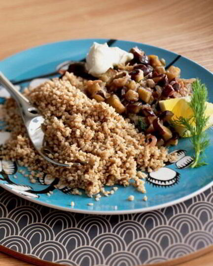 Рецепт гречки с баклажанами