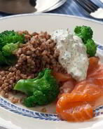 Гречка с брокколи