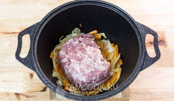 гречка с фаршем и грибами