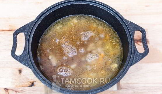 гречка с фаршем и грибами