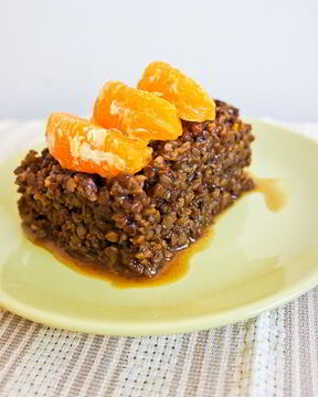 Гречка с финиками и апельсинами