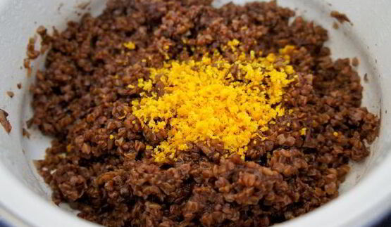 гречка с финиками и апельсинами