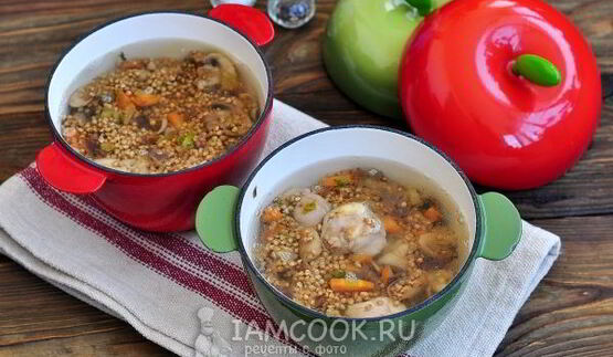 гречка с грибами в горшочке в духовке