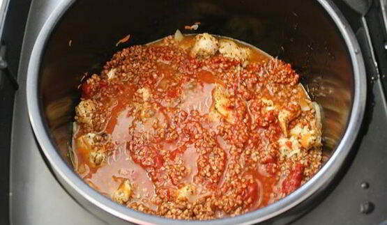 гречка с куриным филе в мультиварке