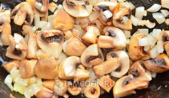 гречка с курицей и грибами