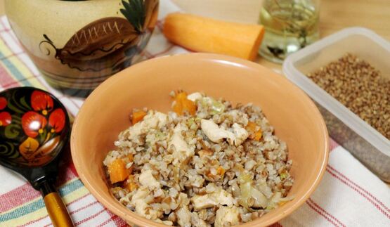 гречка с курицей в горшочке