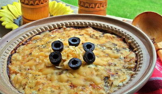 гречка с курочкой под сыром