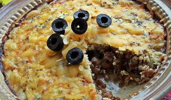 гречка с курочкой под сыром