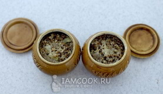 гречка с мясом в горшочке