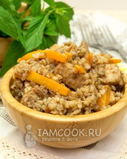 Рецепт гречки с мясом в казане