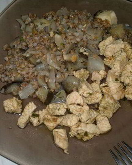 Рецепт гречки с овощами и индейкой