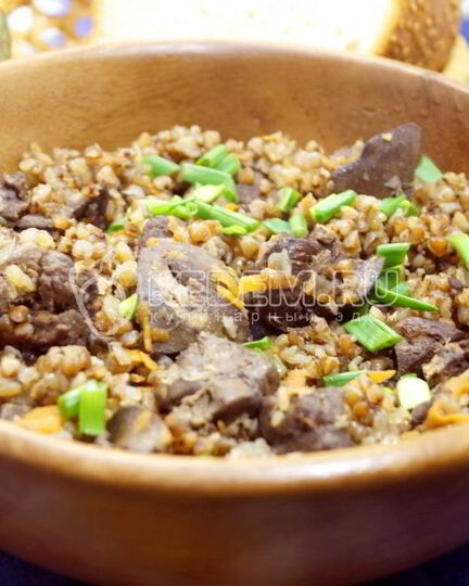 Рецепт гречки с печенью