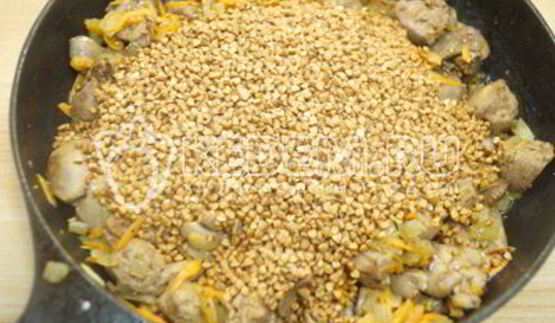 гречка с печенью