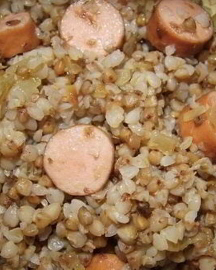 Рецепт гречки с сосиской в мультиварке