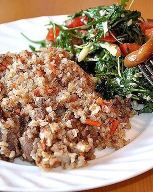 Гречка с тушенкой в мультиварке