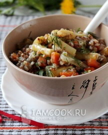 Рецепт гречки со стручковой фасолью