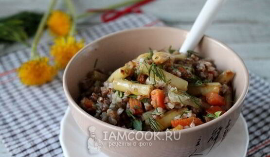 гречка со стручковой фасолью