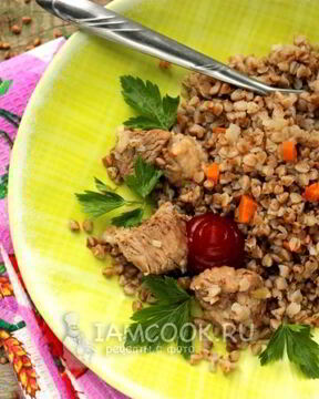 Гречка со свиным мясом в духовке