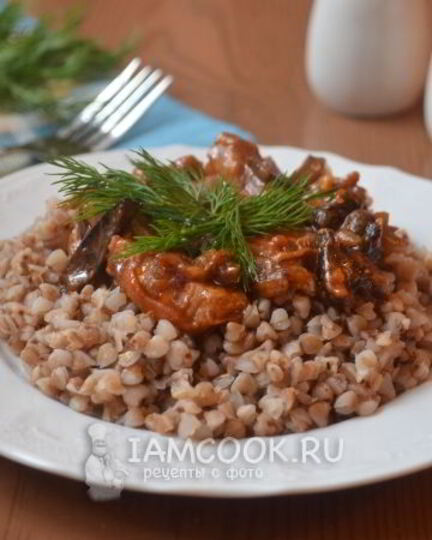 Рецепт гречки в томатно-горчичном соусе