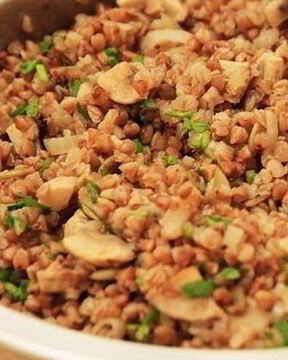 Гречка, запеченная с грибами