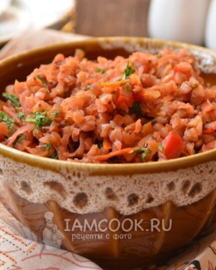 Рецепт гречневой каши с овощами