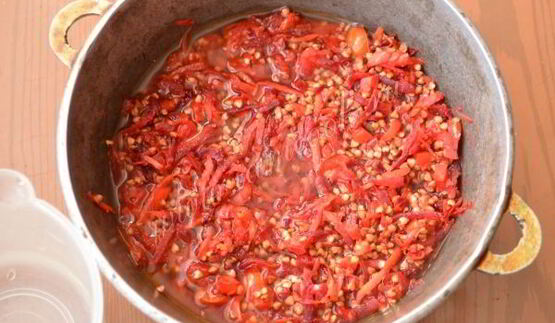 гречневая каша с овощами