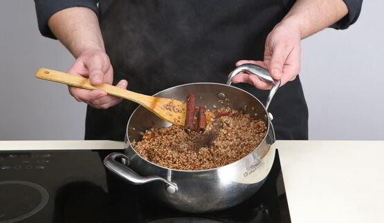 скандинавская гречневая каша с имбирем