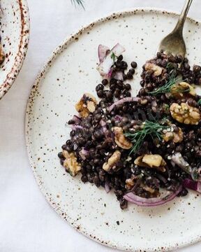 Каша из черной чечевицы