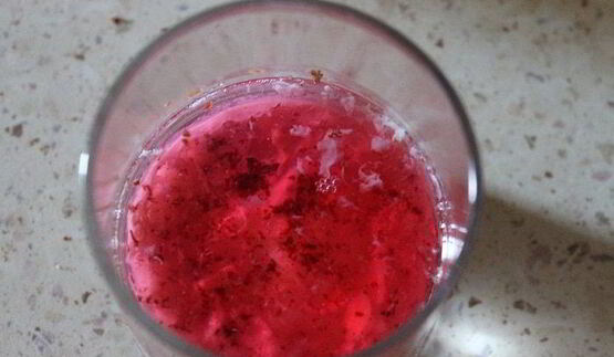 каша из рисовых хлопьев с вишневым желе