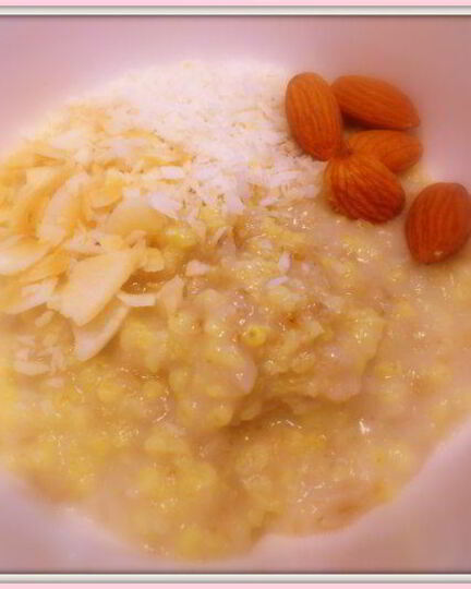 Рецепт каши на кокосовых сливках