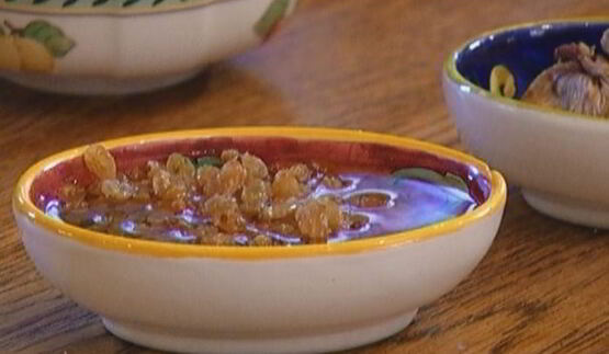 каша с отрубями, миндалем и сухофруктами