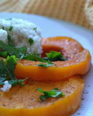 Каша с запеченной тыквой