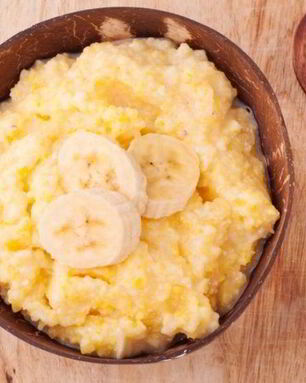 Кукурузная каша с бананом