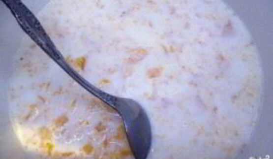 кукурузная каша с бананом