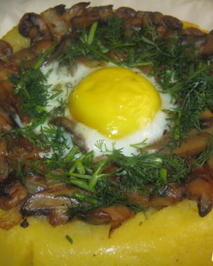 Рецепт мамалыги с грибами