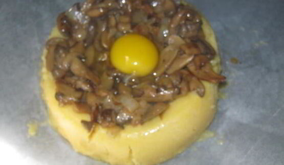 мамалыга с грибами