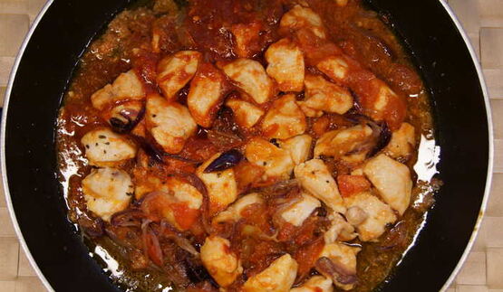 полента с курицей