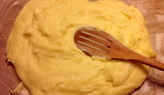 полента с сыром и помидорами