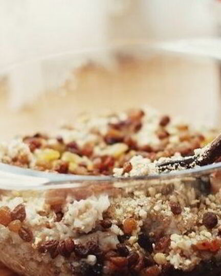 Рецепт кутьи с яблоками