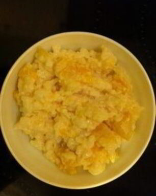 Молочная каша с тыквой