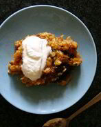 Морковная каша из злаковых хлопьев черносливом