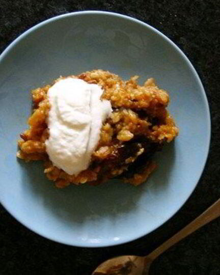 Рецепт морковной каши из злаковых хлопьев черносливом