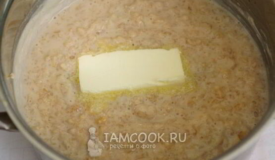 карамельная овсяная каша