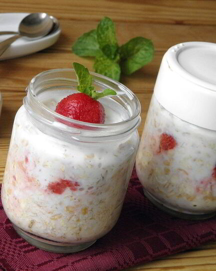 Рецепт ленивой овсянки в банке для похудения